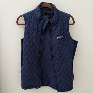 Down warm navy vest Navy size Large - hardly worn from Sea Island golf resort